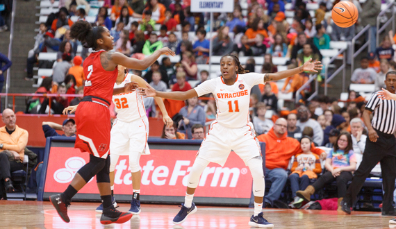 Gabrielle Cooper leads first-half barrage from behind the arc in Syracuse’s 75-63 win over Hartford
