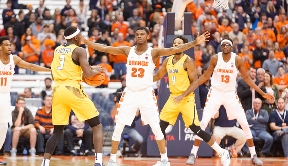 Without Tyus Battle for last 11 minutes, Syracuse holds off Toledo, 72-64