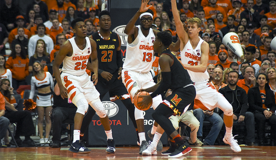Syracuse defense locks down Maryland, nabs 12 steals in 72-70 win