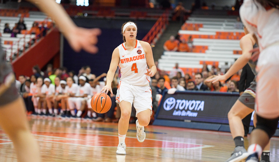 Tiana Mangakahia breaks ACC single-season assist record as Syracuse beats Boston College, 69-63