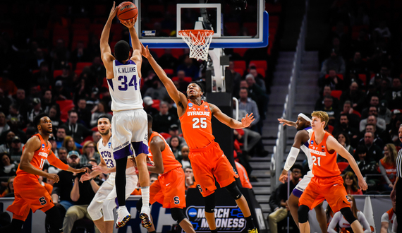 No. 11 seed Syracuse slows No. 6 seed TCU, 57-52, to face No. 3 seed Michigan State