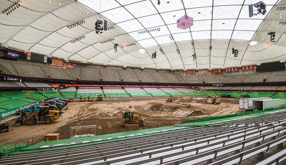 How SU turns the Carrier Dome into a monster truck arena