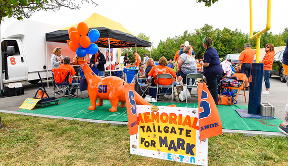 Tailgating for a friend: How a group of SU fans honored Mark Fenton