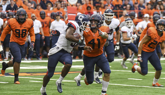 Inexperienced SU linebackers suffer growing pains
