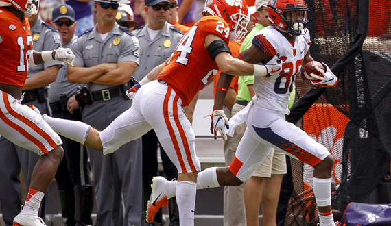 Before Taj Harris could catch touchdowns, he needed to block