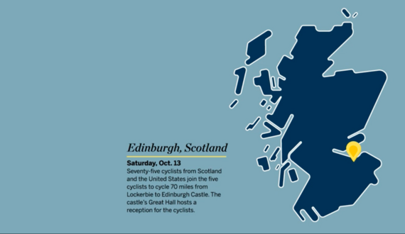 Graphic Video: See the cycling trip 5 Scotsmen took to remember Pan Am 103