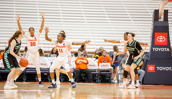 Syracuse wins 12th straight season opener, 85-49, over North Dakota