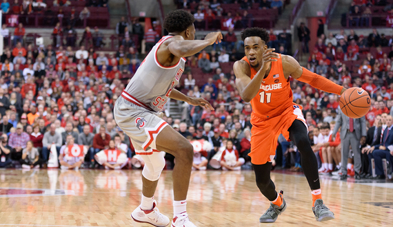 Oshae Brissett bounces back from foul trouble to help Syracuse upset No. 16 Ohio State