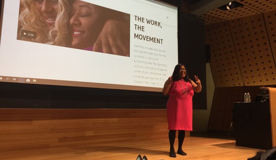 Trans activist Ruby Corado speaks at SU for Trans Day of Remembrance event
