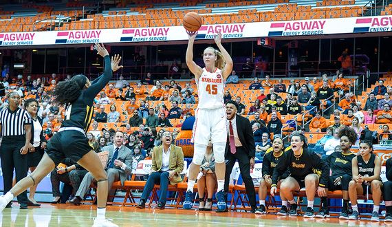 Digna Strautmane breaks out for season-high 19 points in SU’s win against Towson