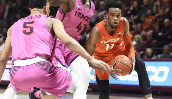 Syracuse’s zone burned by Justin Robinson in loss to Virginia Tech