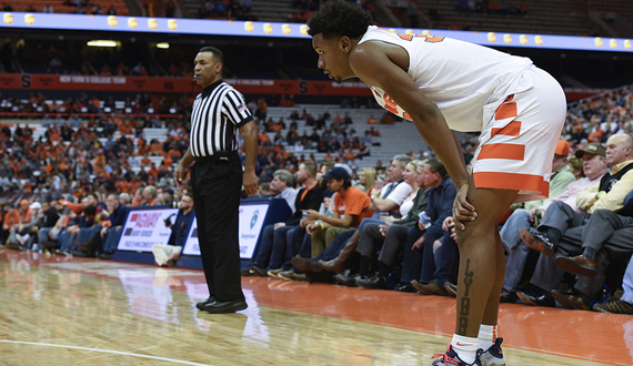 Elijah Hughes’ shot blocking part of ‘momentum plays’ he adds to Syracuse