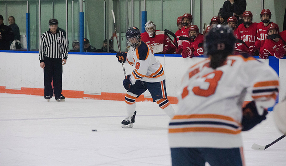 Lauren Bellefontaine on her way to CHA Rookie of the Year