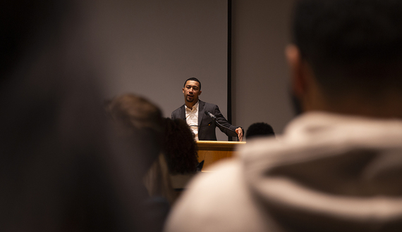 SU alumnus Lawrence K. Jackson discusses career, identity at final Sankofa lecture