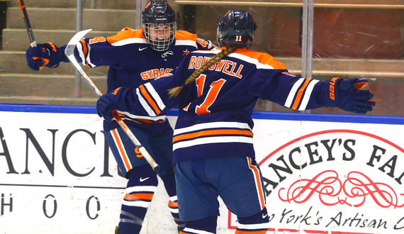Lindsay Eastwood hat trick helps Syracuse beat Mercyhurst in CHA semifinal