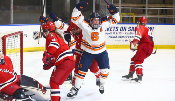 Syracuse captures 1st-ever conference title over Robert Morris behind 4-goal second period