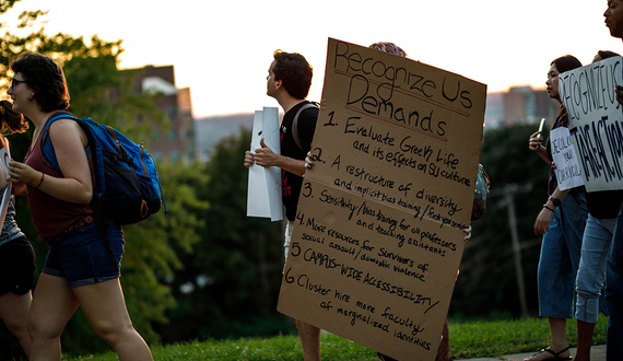 A checklist of Recognize Us’ demands