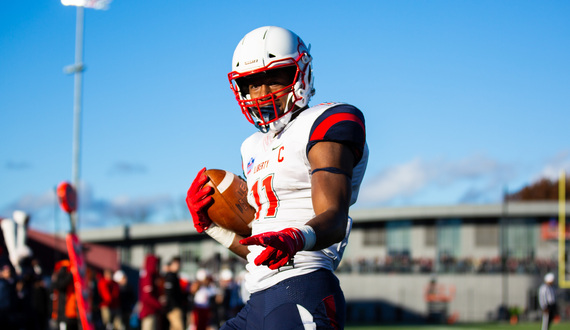 Liberty receiver Antonio Gandy-Golden used his gymnastics background to jumpstart his football career