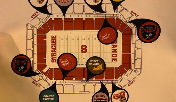 A look at the Carrier Dome’s new concessions locations