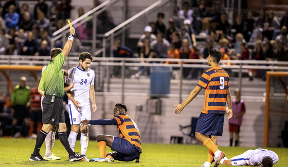 Syracuse maintains 1-1 draw with Pittsburgh despite being a man-down for 45 minutes