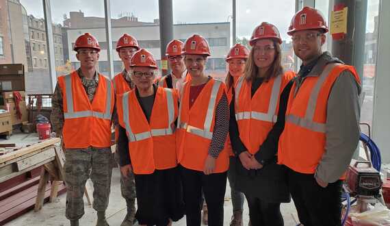 State Senators May, Stavisky tour NVRC construction