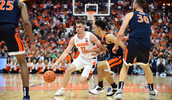 Joe Girard III finds minutes at point guard in first career game