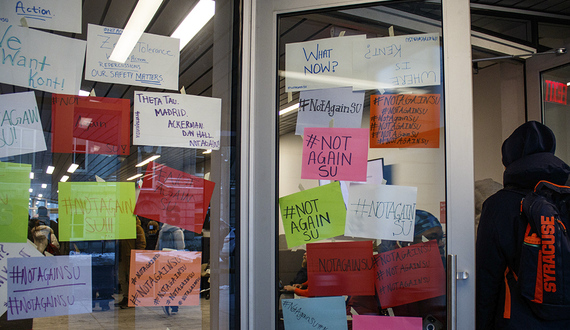 Why students are still protesting in Barnes Center after 24 hours