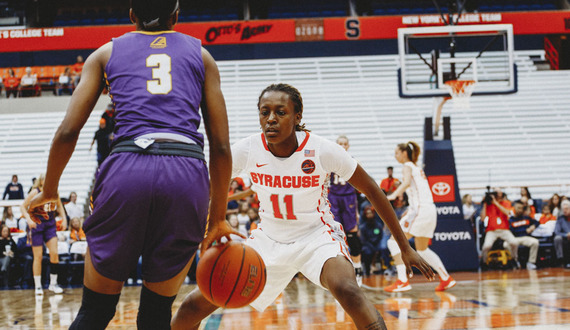 Syracuse&#8217;s full-court press stifles Albany in 75-53 win