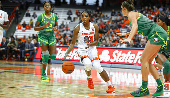 31-point 3rd quarter launches No. 1 Oregon past No. 17 Syracuse, 81-64