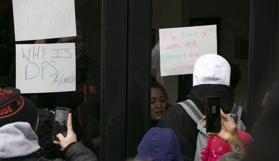 Suspended protesters can access dorms, dining halls, provost says