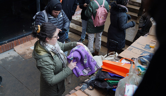 Faculty deliver food, supplies to sit-in