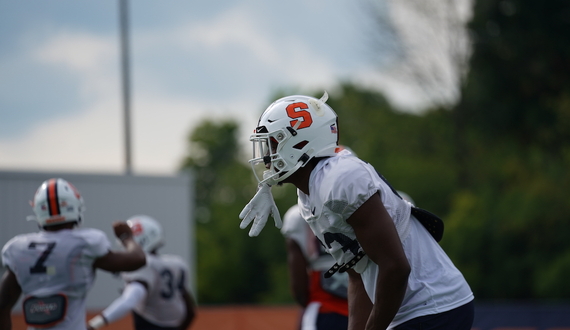 Camp Notes: Football players react to large Quad gathering