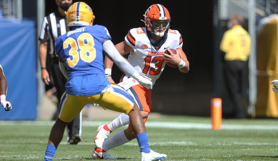 Dino Babers doesn’t commit to starting quarterback after 21-10 loss to Pitt