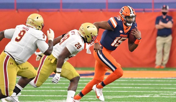 JaCobian Morgan’s first start can’t spark SU’s offense in 16-13 loss to BC