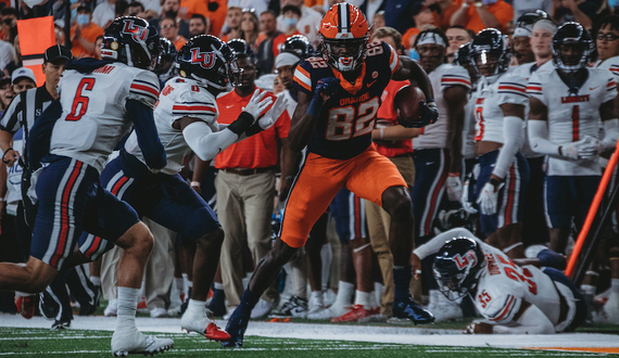 Syracuse’s wide receiving core flashes potential without Harris in loss to FSU