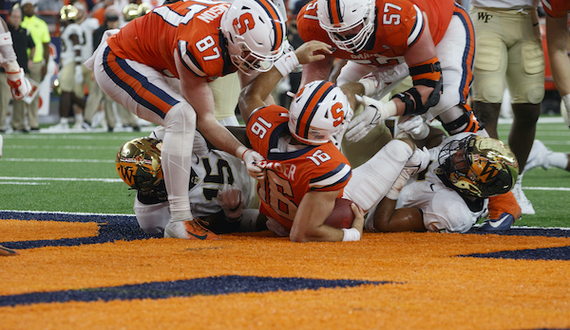 Despite injuries, SU offensive line keeps it close against Wake Forest