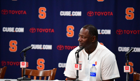Dino Babers says SU’s Class of 2022 &#8216;halfway done&#8217; on early signing day