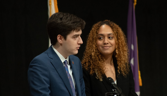 SA president David Bruen, VP candidate Adia Santos discuss main aspects of campaign