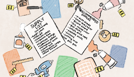 VPA, architecture students share frustrations with out-of-pocket supply costs