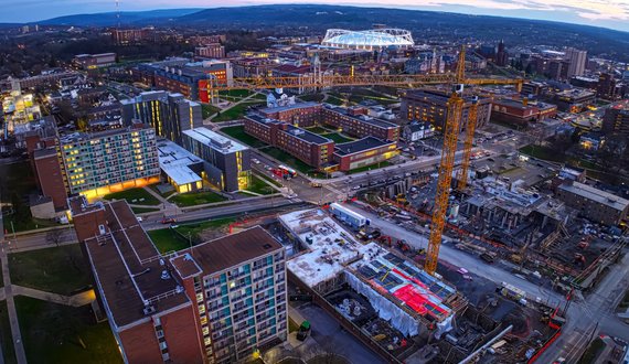 Ongoing construction at SU brings road closures, detours into fall semester