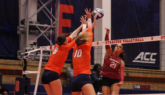 Syracuse volleyball falls in 4 sets to Arkansas in home opener