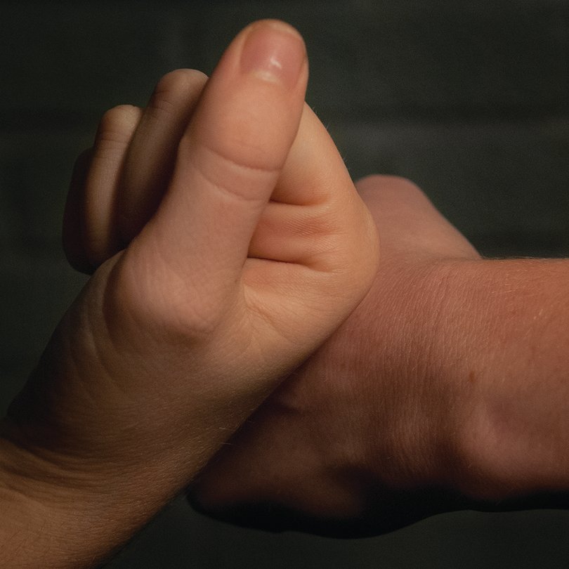 Step 2: Patron finds their underage friend and transfers the stamp onto his or her hand. 