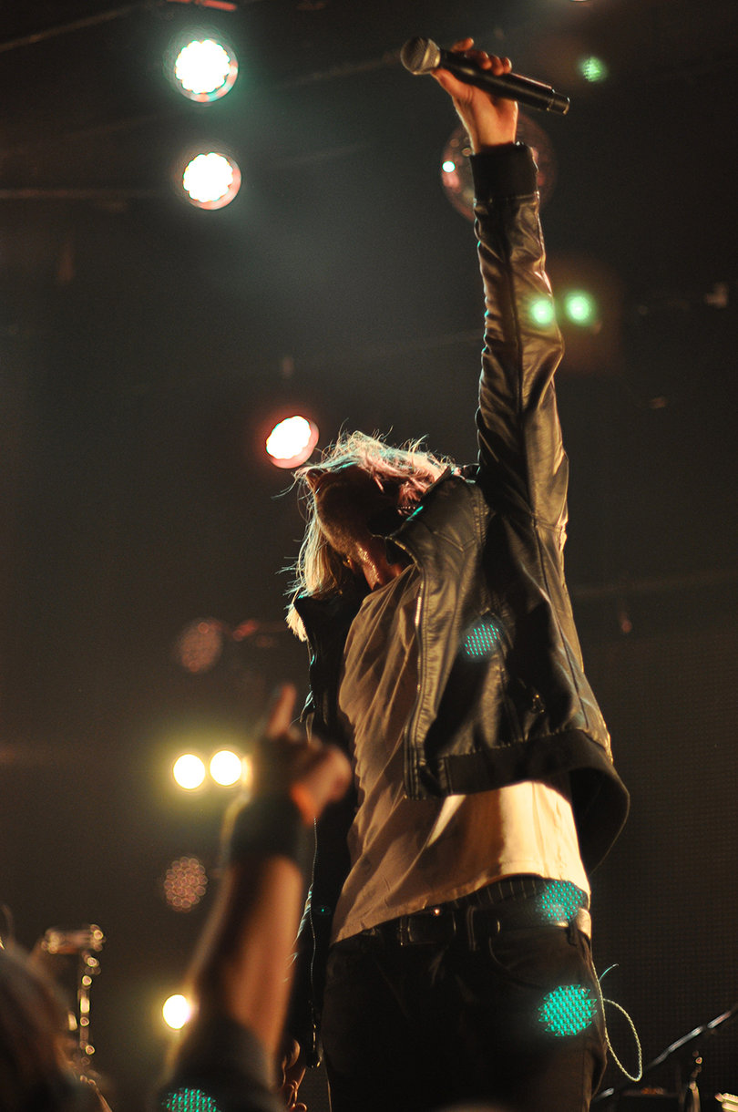 Jon Foreman, lead singer of Switchfoot, rocked the stage at the Westcott Theater on Sept. 28. 