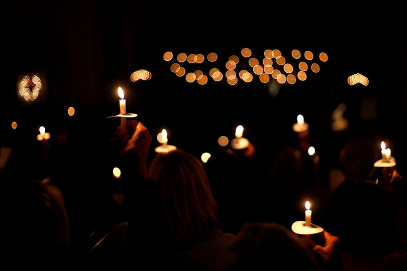 The final number of the holiday concert featured the United Handbell Choir, The Syracuse Brass Ensemble and the Hendricks Choir performing "Silent Night." 