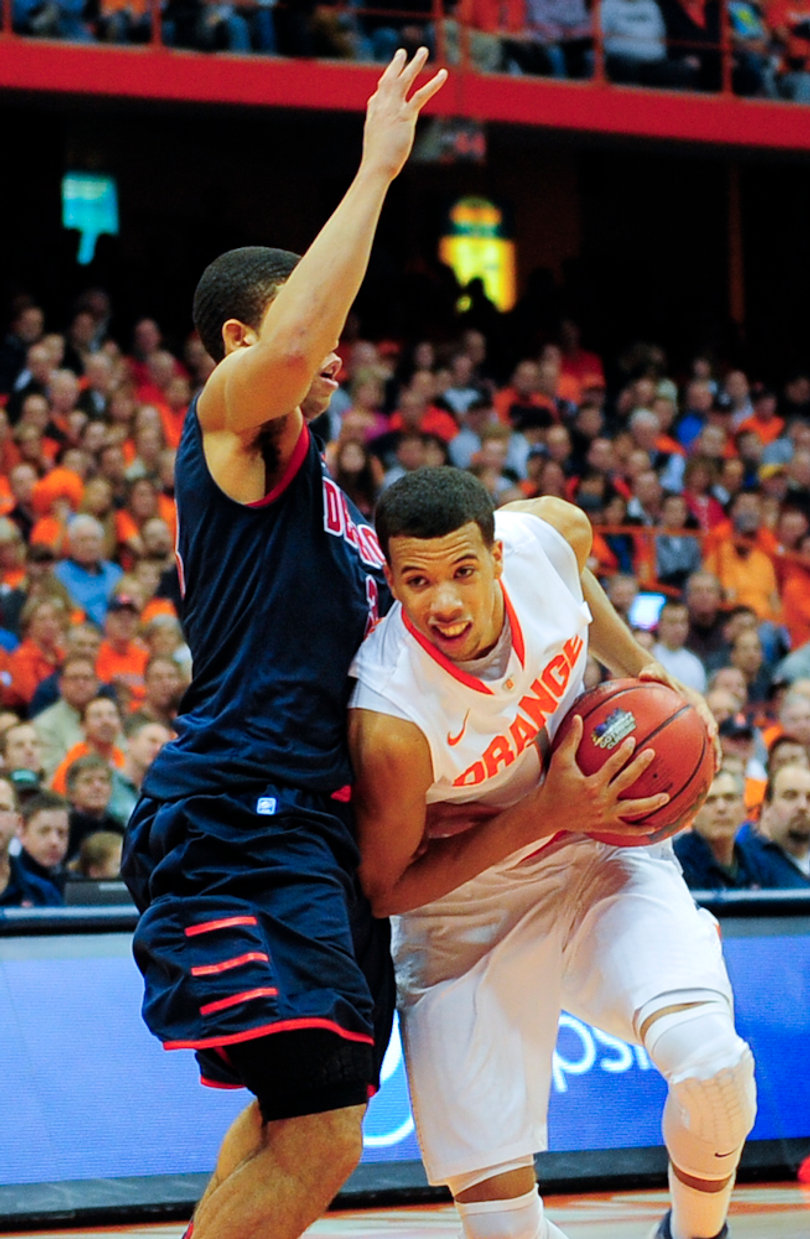 Syracuse guard Michael Carter-Williams drives to the basket.