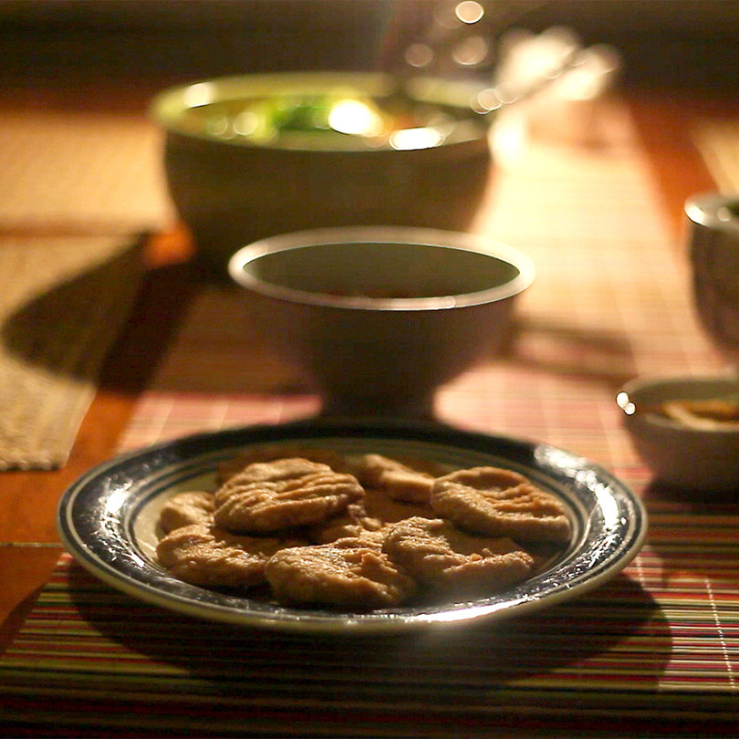 Peanut Butter Cornmeal Cookies