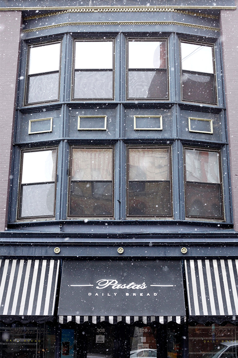Pastabilities, an Italian restaurant, relocated to Armory Square in 1985, becoming one of the first businesses to move to the area. The restaurant has now expanded across the street to establish Pasta's Daily Bread.