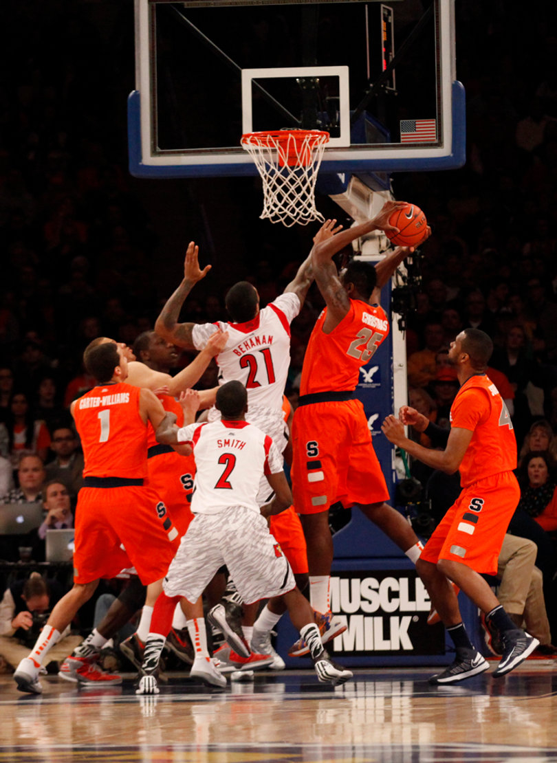 Baye Moussa Keita snags a defensive rebound.