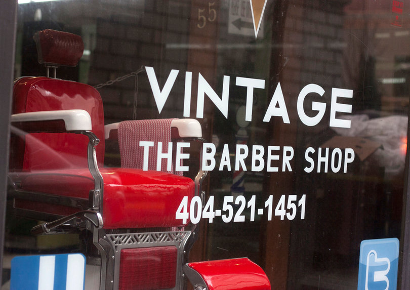 Vintage Barbershop is owned by Chicago native Clarence Hutchinson.