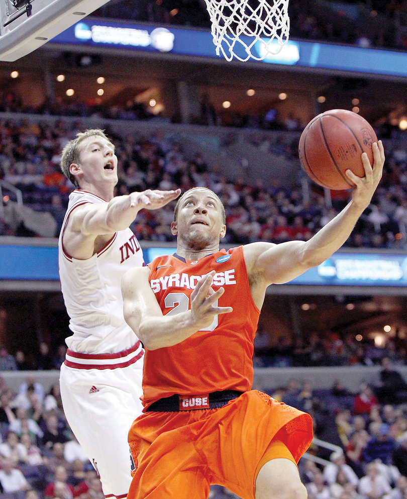 Guard Brandon Triche finished his Syracuse career as the program's all-time winningest player. He's viewed as a potential second-round draft choice.